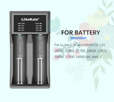 Liitokala Lii-C2 2A 2 Slot Smart Battery Charger 1.2V 3.7V 3.2V 3.85V AA AAA 18650 21700 lithium ion
