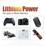 2 Pack Tipsun AA AAA Lithium Batteries, 2900mAh 1100mAh Energy Double A Triple A Battery