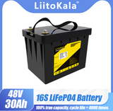 48V 30Ah LiFePO4 Solar Battery BMS Lithium Power Batteries 3000 Cycles For 51.2V RV Golf Cart
