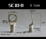 1 PC Tinned Copper Terminal lugs SC Series connector ring Solar lifepo4 SC2.5 SC4 SC150 14 to 0 AWG