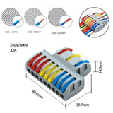 SPL Lever Nut Wire Quick Connector 32A 28 12 AWG Splicing wiring terminal block fast 1 to 2/3 2