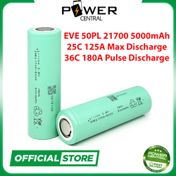 1PC EVE 50PL 40PL 21700 5000mAh 70A 180A discharge Flat top Lithium Ion Battery Grade A
