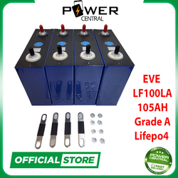 4PCS Brand New 2025 Grade A EVE LF100LA 3.2V 100AH Lifepo4 Battery Prismatic Cells 4000 lifecycles Solar