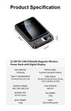 Technoamp 10000mAh 5000mAh Fast Wireless Power Bank 15w QC3.0 Super Charge Dash Charge USB C PD 18W