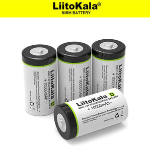 1 PC Liitokala D Size Battery 10000mAh Ni MH Rechargeable D Cell  D Batteries lii-D