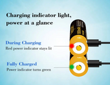 Vapcell AA AAA 540mah 1800mAh 1.5v Lithium Li ion MIcro USB rechargeable button top battery ni mh