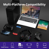 Tronsmart Glary Alpha Gaming Headphones ps4 Headsets Gamer w/ LED Lighting, 3.5mm USB Port