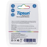 4 pcs Tipsun AA Rechargeable Batteries Ni-MH, 2600mAh High Capacity 1000 Cycle Charged Batteries