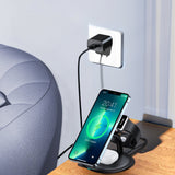 Choetech 3 in 1 15W Magnetic Fast Wireless Charging Stand T587-F