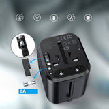 CHOETECH PD5008 PD 30W Fast Charging Travel Adapter 3 USB-A + 1 Type-C US EU AU UK Plug