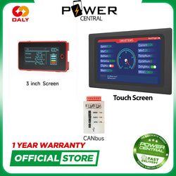 Power Central Daly Smart BMS Accessories Touch Screen LCD Can Bus lifepo4 lithium
