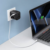 CHOETECH PD5008 PD 30W Fast Charging Travel Adapter 3 USB-A + 1 Type-C US EU AU UK Plug