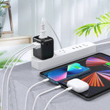 CHOETECH PD5008 PD 30W Fast Charging Travel Adapter 3 USB-A + 1 Type-C US EU AU UK Plug
