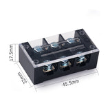 Terminal Block 600V 3 to 8 Slots 15A 25A Copper Molded Type Electrical