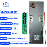JK Inverter Smart BMS 8-16S 100A-200A RS485 CAN Active balancer 2A Solar Home Battery Storage system