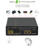 SKE Mini POE 60W 17W UPS for Router Modem DC 9V 12V Gigabit POE 24V 48V 17,600mAh LiFePO4 Battery