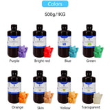 KINGROON 500g 1KG Photosensitive Resin LCD SLA 3D Printer 405nm UV Resin 3D Printing Material