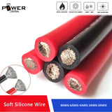 0.5 Meter 8AWG 6AWG 4AWG 2AWG 0AWG Gauge Wire Silicone Cable Flexible Cable Red or Black