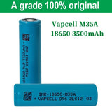 1PC Vapcell 18650 B34 3400mah 10A/25A K25 2500mah 20A/35A 3.7V Li ion battery Flashlight Power Tools