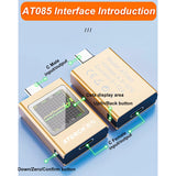 ATORCH AT085 DC 4.5-50V PD3.1 Digital Display Voltage Ammeter Meter Type-C Cell Phone Charger