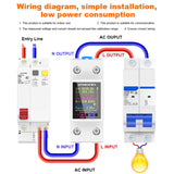 Atorch GR2PWS Smart Electricity Meter Tuya WiFi Din Rail Power Energy Meter AC50-230V Digital
