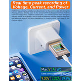 ATORCH AT085 DC 4.5-50V PD3.1 Digital Display Voltage Ammeter Meter Type-C Cell Phone Charger