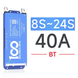 Power Central 4S to 24S 12V to 72V 40A to 100A Smart BMS w/ Active Balancer 1A Daly 100 Balance