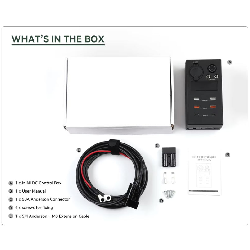 Lithium Control Box Licitti DC Control Box Socket for 12V 24V Lithium ion lifepo4 battery ...