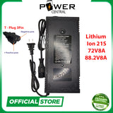 Power Central Lithium Ion Charger 72V 60V 48V 36V 24V 16V 5A 2A ebike battery Wall 20S 16S 13S