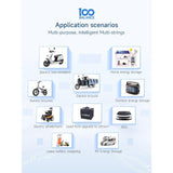 Power Central 4S to 24S 12V to 72V 40A to 100A Smart BMS w/ Active Balancer 1A Daly 100 Balance