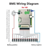 JBD Smart BMS DB24SA03 SP14S004 7S-24S 20 to 80A Lifepo4 Lithium ion Bluetooth 24V 48V 60V