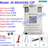 JK SMART BMS 12v 24v 48v Active Balance 7S to 24S 40A to 200A Lifepo4 Lithium ion  32700 21700 18650