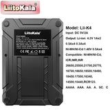 Liitokala Lii-K 1A 4 Slot Smart Battery Charger 1.2V 3.7V Power Bank AA AAA 18650 21700 lithium ion