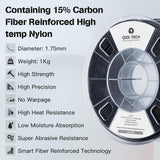 QIDI PPS-CF PAHT-CF (PPA-CF) PA12-CF Filament 3D printer high-performance