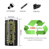 Liitokala 18500 16340 14500 1500mAh Lithium ion Battery Rechargeable lii-14A lii-16A lii-18A