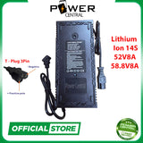 Power Central Lithium Ion Charger 72V 60V 48V 36V 24V 16V 5A 2A ebike battery Wall 20S 16S 13S