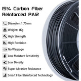 QIDI PPS-CF PAHT-CF (PPA-CF) PA12-CF Filament 3D printer high-performance