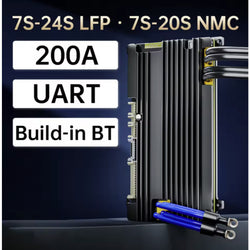JBD Smart BMS DB24SA01 7S-24S 100A 150A 200A for Lifepo4 Lithium ion Bluetooth 24V 48V 60V 72V