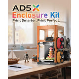 FLASHFORGE AD5X 3D Printer Enclosure Kit, DIY Colors & Style Noise & Odor Reduction
