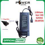 Power Central Lithium Ion Charger 72V 60V 48V 36V 24V 16V 5A 2A ebike battery Wall 20S 16S 13S