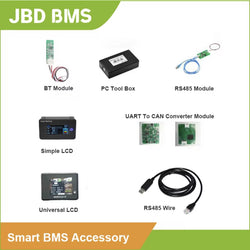 JBD Accessories UART RS485 CAN LCD Display For Lithium Battery Smart BMS 3S-24S LCD03 LCD02