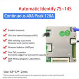 JBD Smart BMS DB24SA03 SP14S004 7S-24S 20 to 80A Lifepo4 Lithium ion Bluetooth 24V 48V 60V