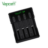 Vapcell Q4 Q8 Lithium ion Battery Charger 4 & 8 Slot 18650 21700 22650 25500 26650 Li-Ion